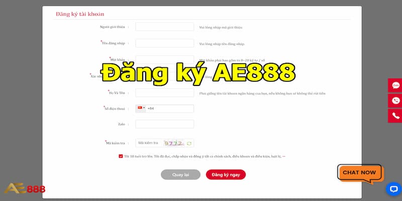 Đăng ký AE888 - Khởi đầu quá trình chinh phục đam mê cá cược 2 Hoàn tất các thông tin chi tiết tại đăng ký AE888